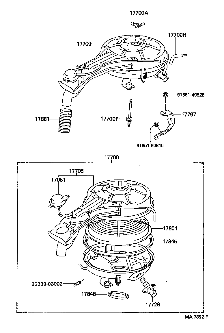 17700-11720 CLEANER ASSY, AIR product image