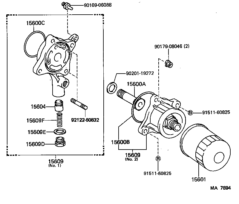 90404-19006 UNION(FOR OIL FILTER) product image