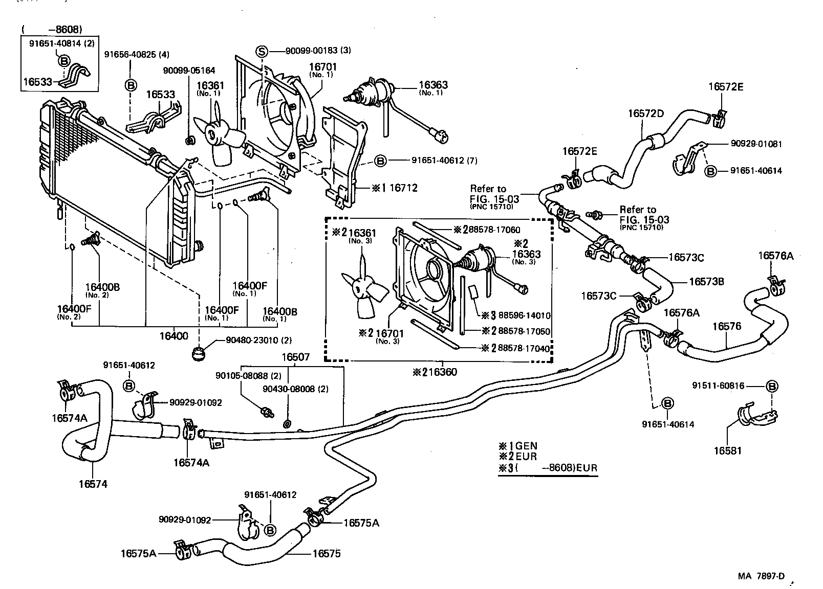 16323-16050 HOUSING, WATER INLET product image