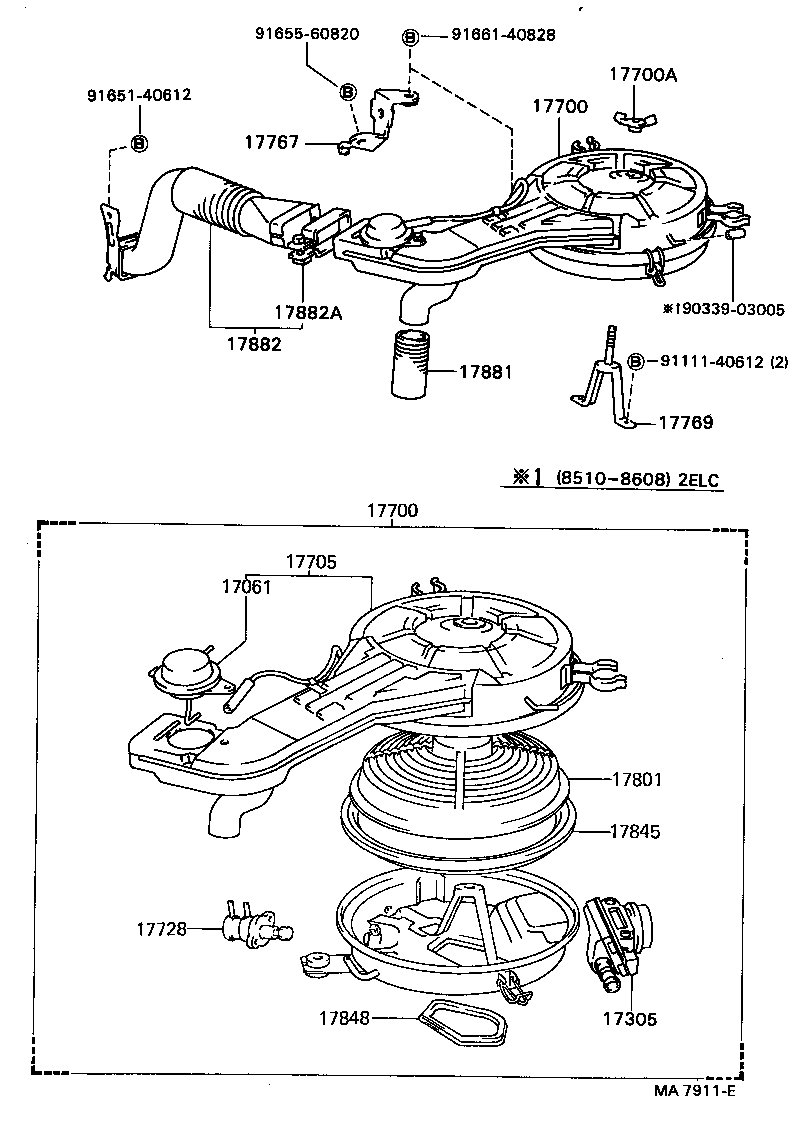 17705-64080 CAP SUB-ASSY, AIR CLEANER product image