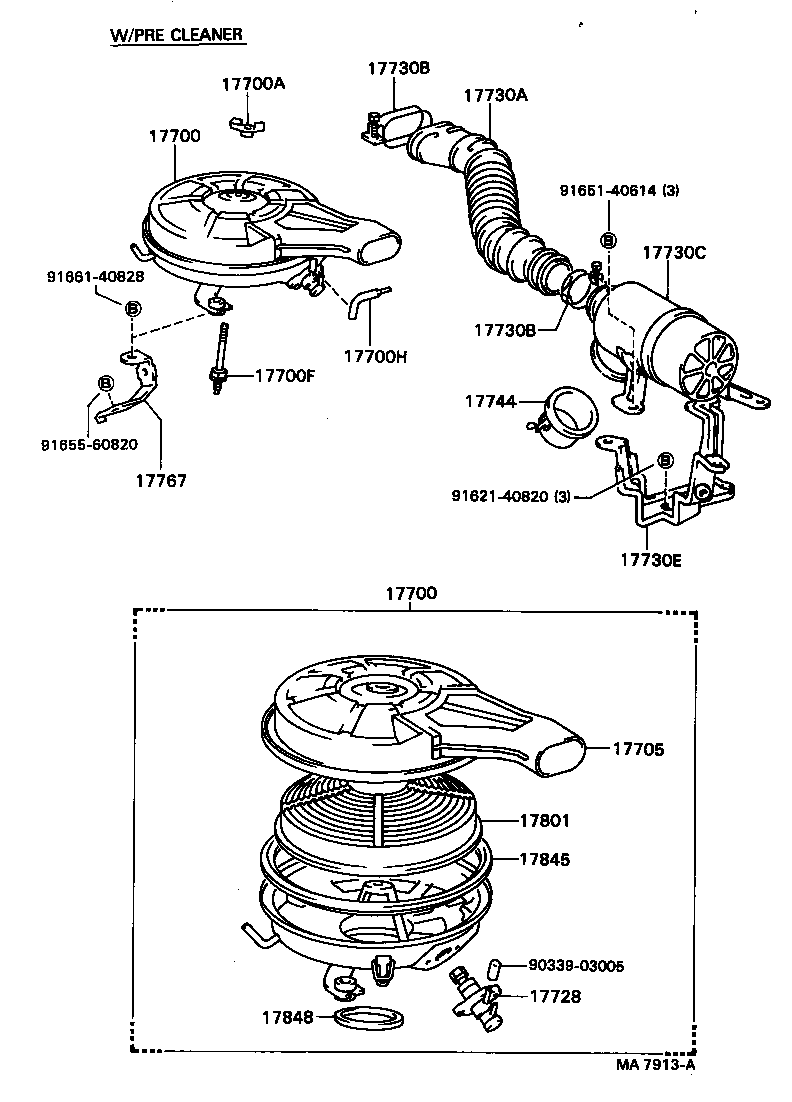 17705-64080 CAP SUB-ASSY, AIR CLEANER product image