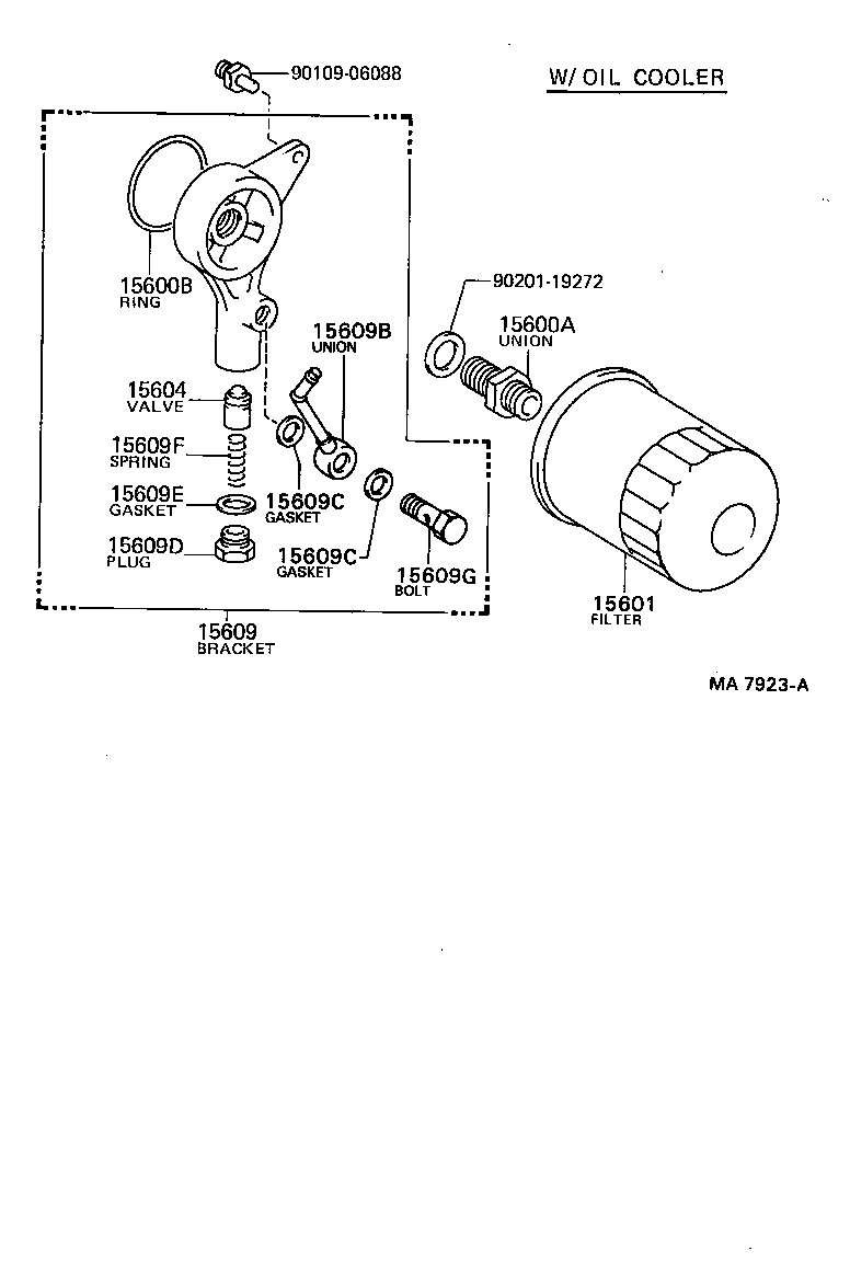 Toyota 15601-01010 FILTER SUB-ASSY, OIL
