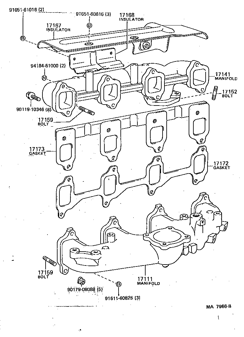 17111-58011 MANIFOLD, INTAKE product image