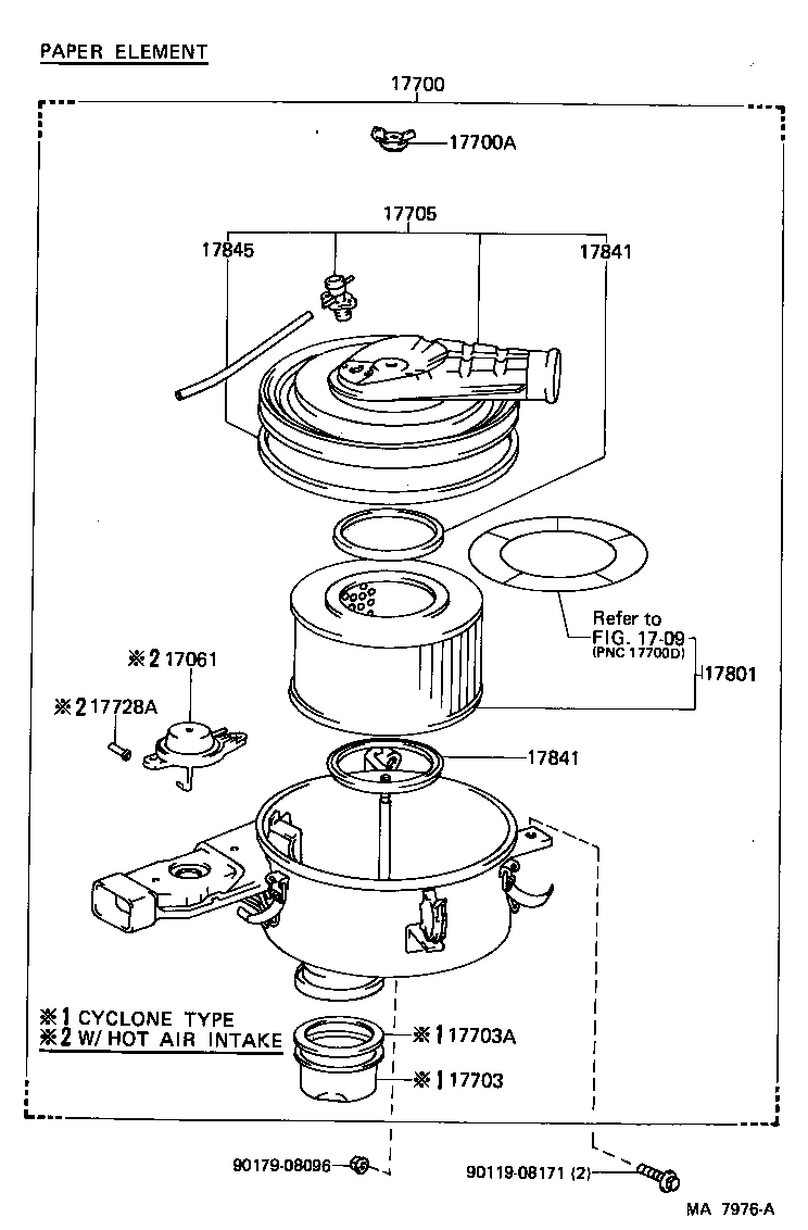 17700-58180 CLEANER ASSY, AIR product image