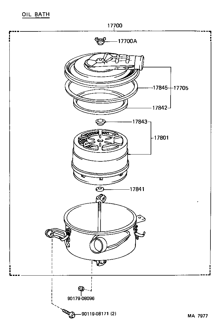17700-58180 CLEANER ASSY, AIR product image