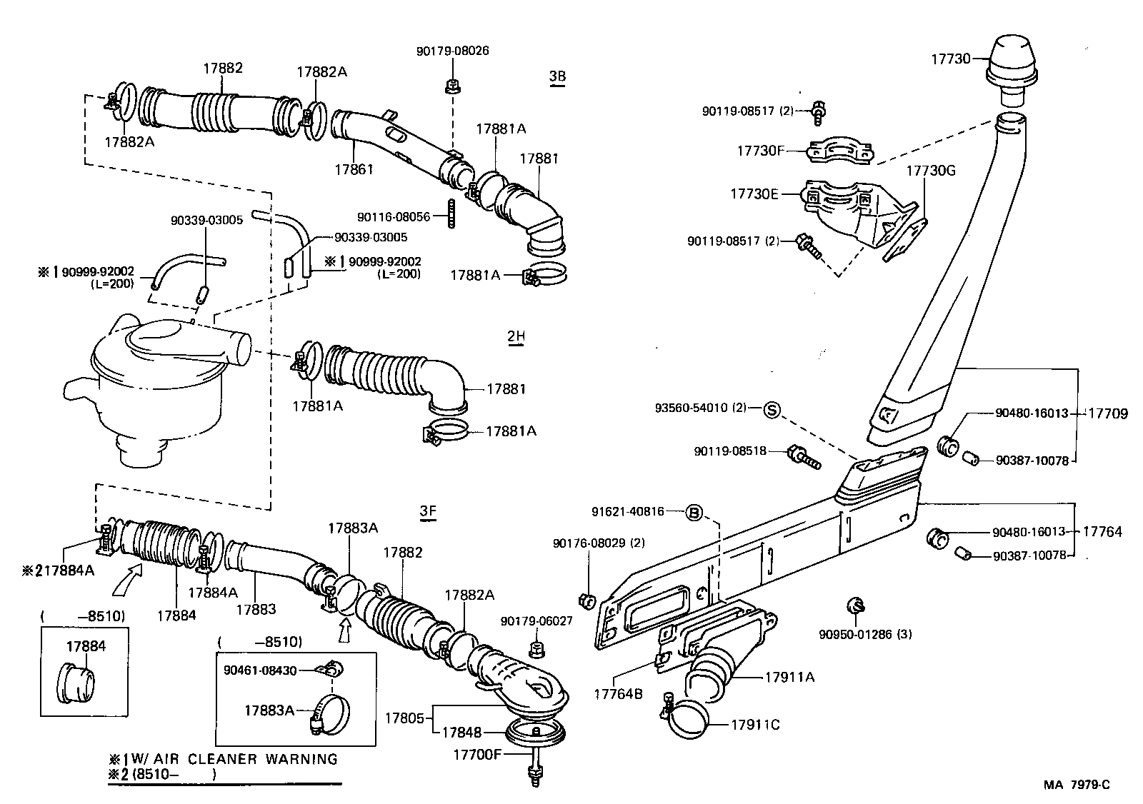 17700-58180 CLEANER ASSY, AIR product image