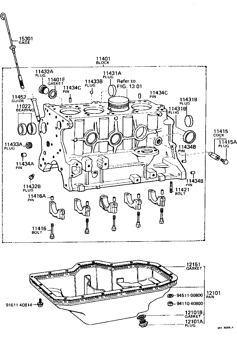 Toyota 12101-39196 PAN SUB-ASSY, OIL