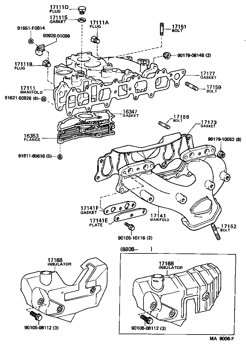 17111-58011 MANIFOLD, INTAKE product image
