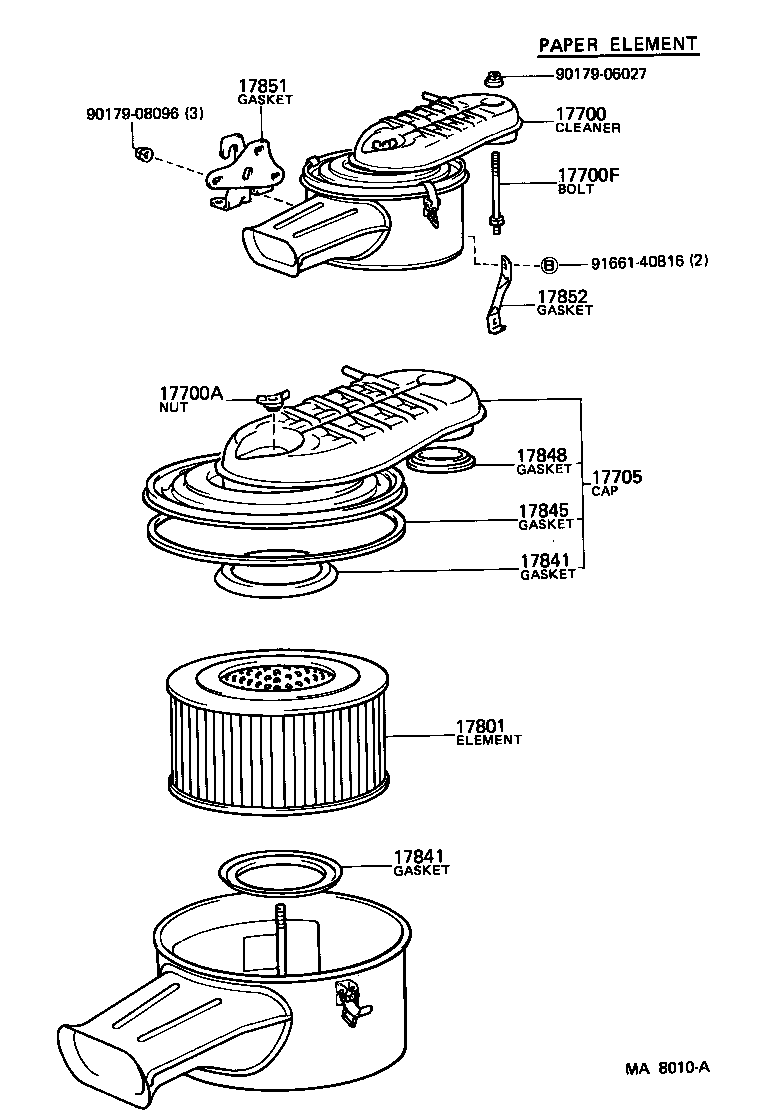 17700-58180 CLEANER ASSY, AIR product image