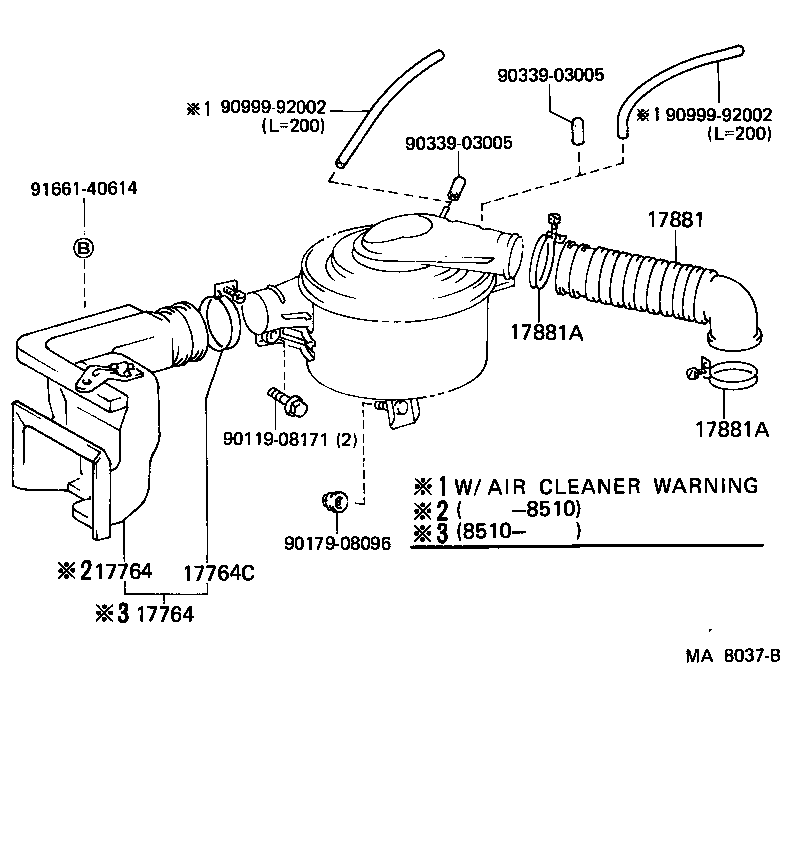 17700-58180 CLEANER ASSY, AIR product image