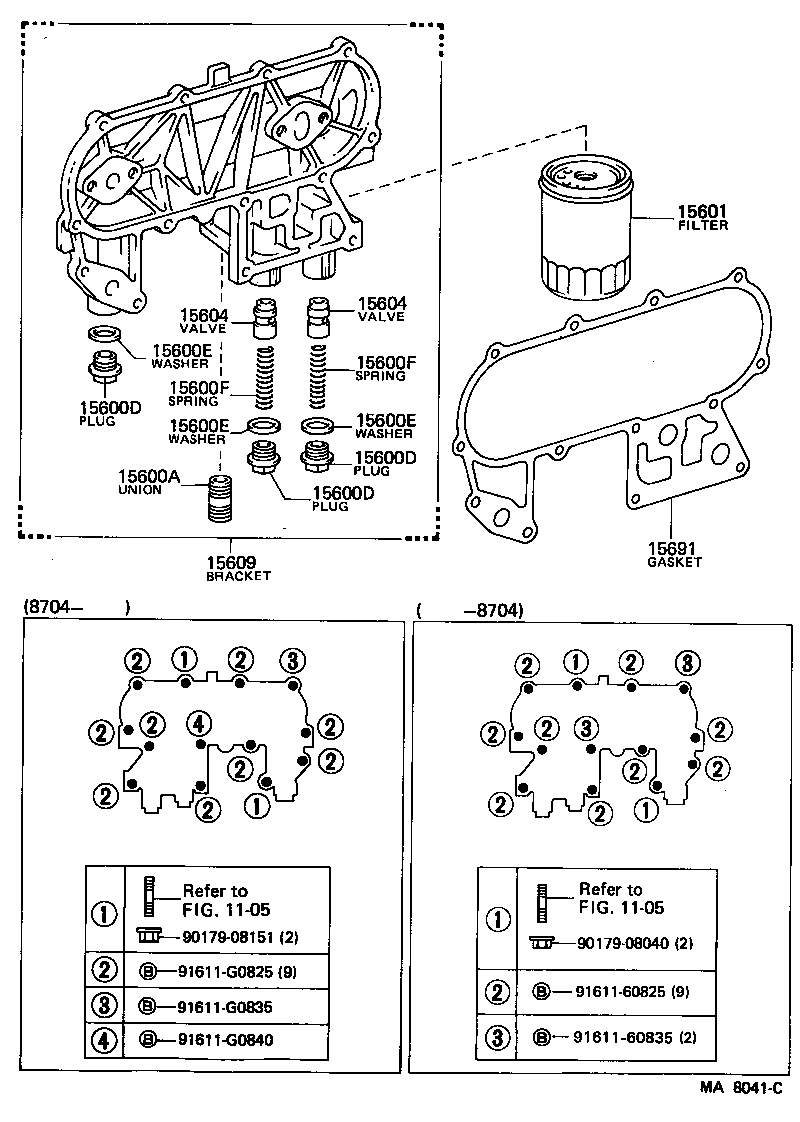 15608-58010 BRACKET SUB-ASSY, OIL FILTER product image