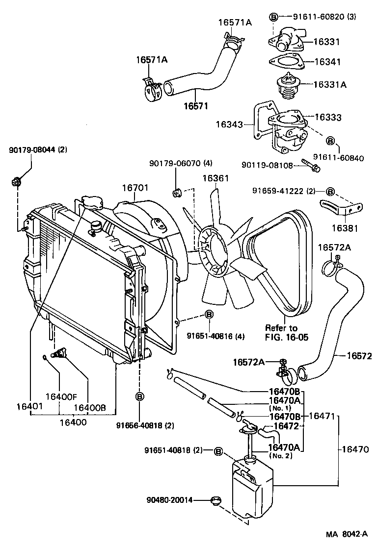 16381-58020 BAR, FAN BELT ADJUSTING product image