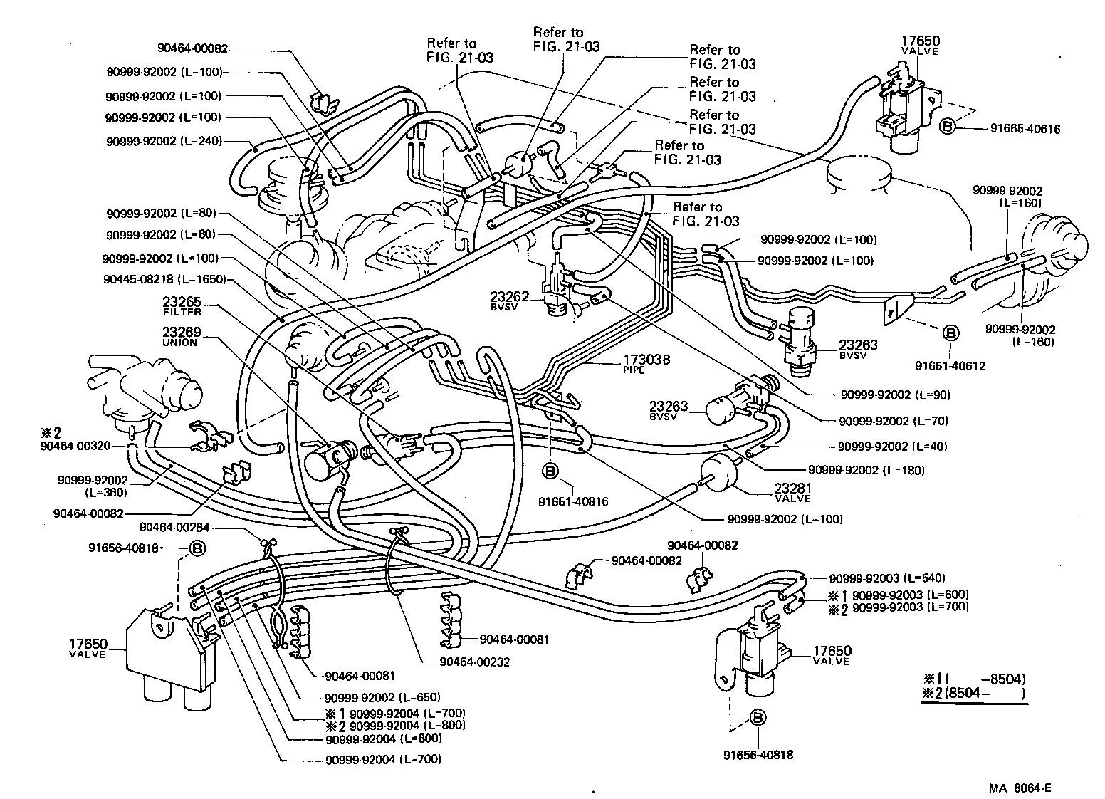 77759-61010 HOSE, NO.1(FOR AIR PIPE) product image