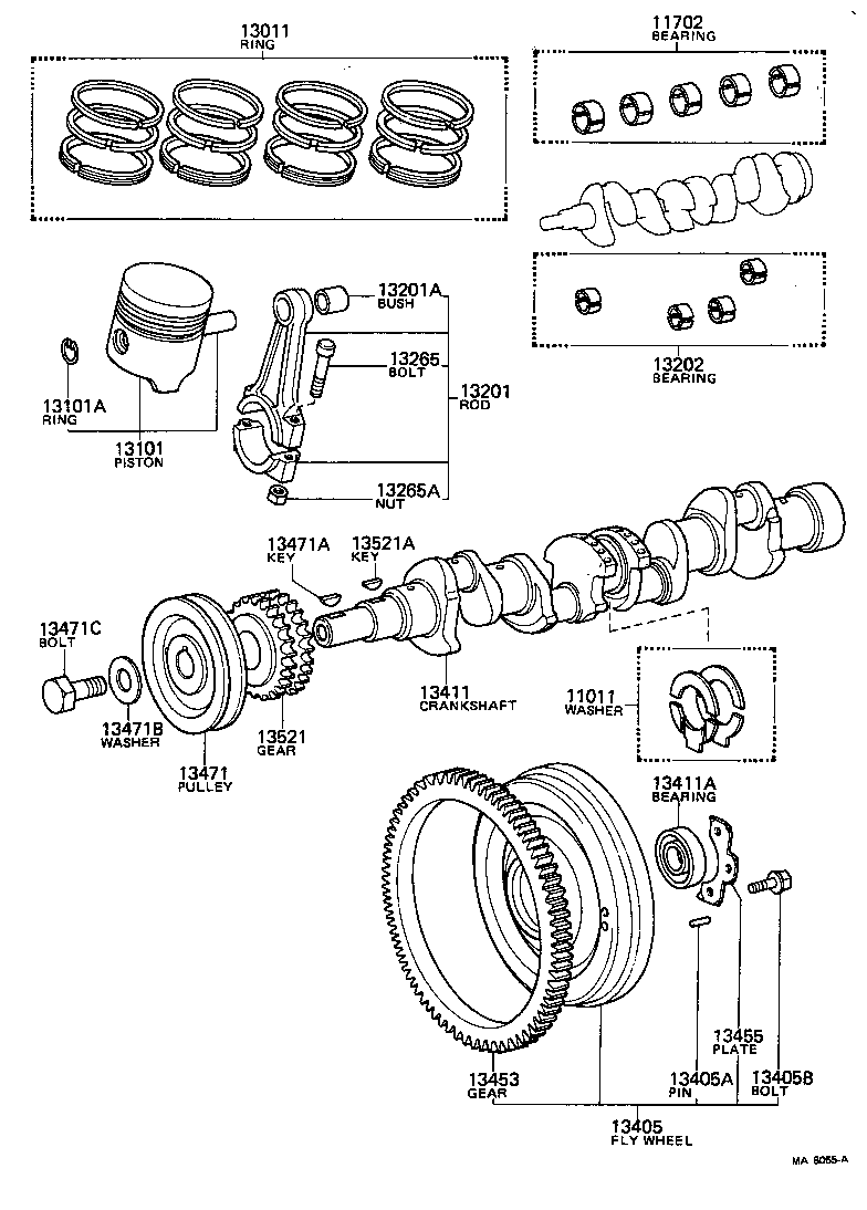 13012-22012 RING SET, PISTON product image