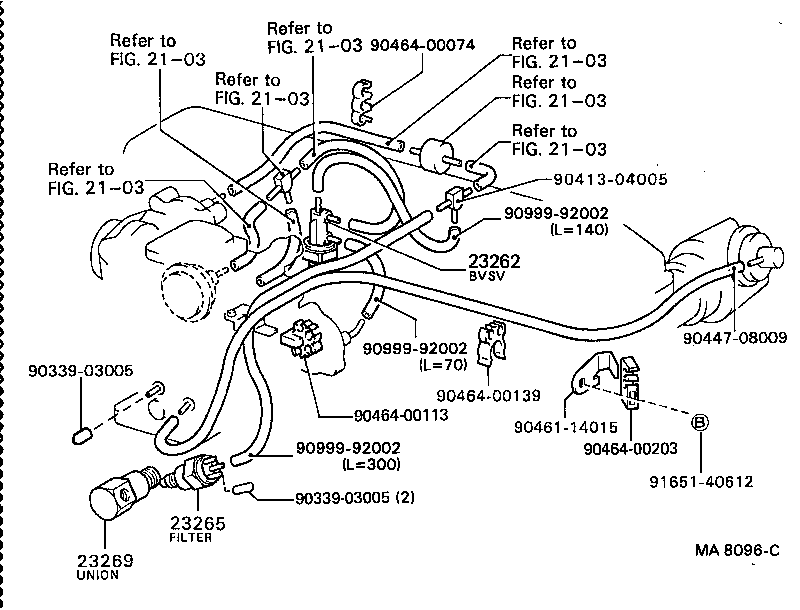 17341-70150 HOSE, NO.2(FOR IDLE-UP) product image