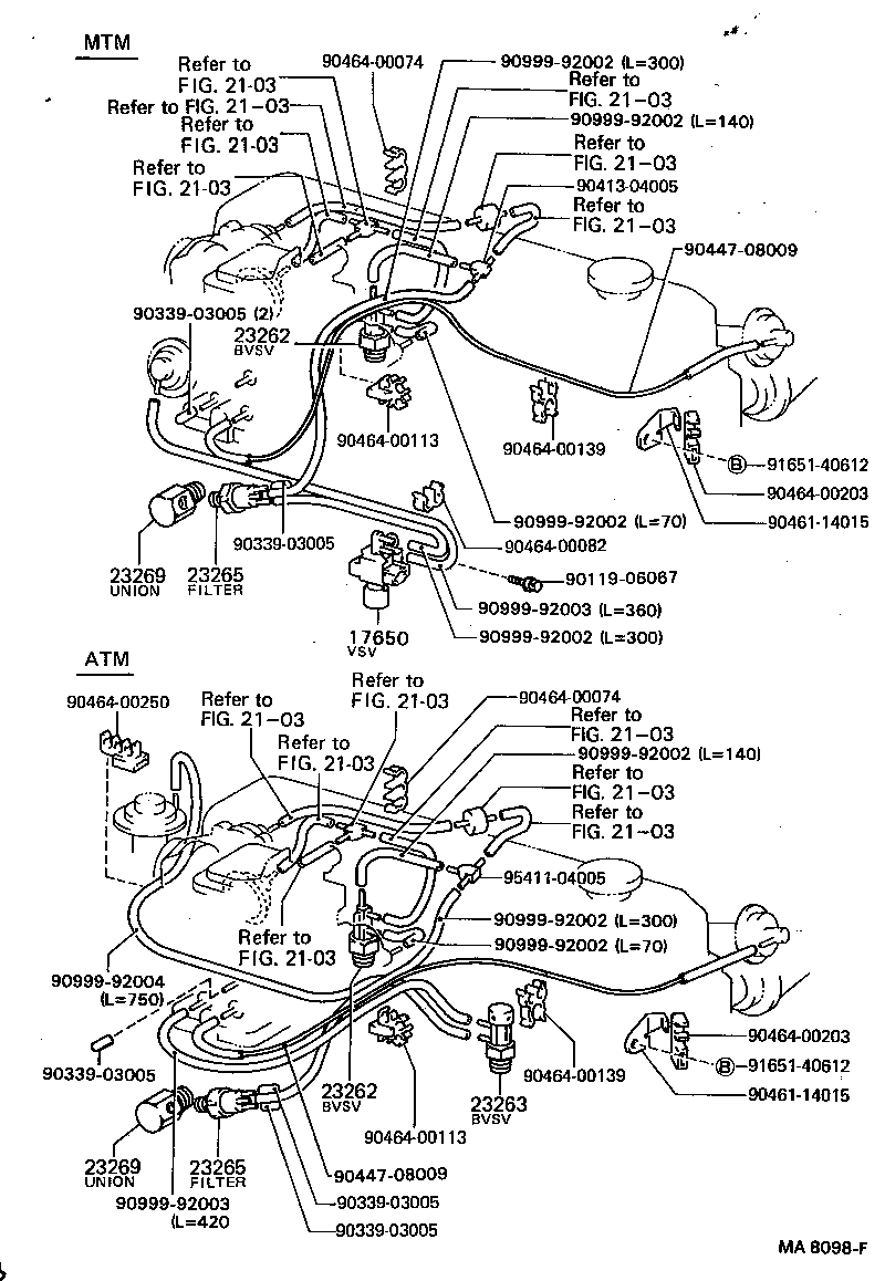 17341-70150 HOSE, NO.2(FOR IDLE-UP) product image