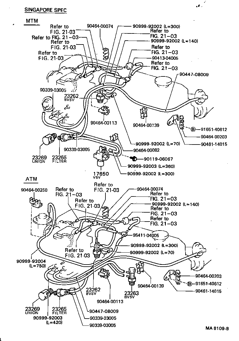 17341-70150 HOSE, NO.2(FOR IDLE-UP) product image