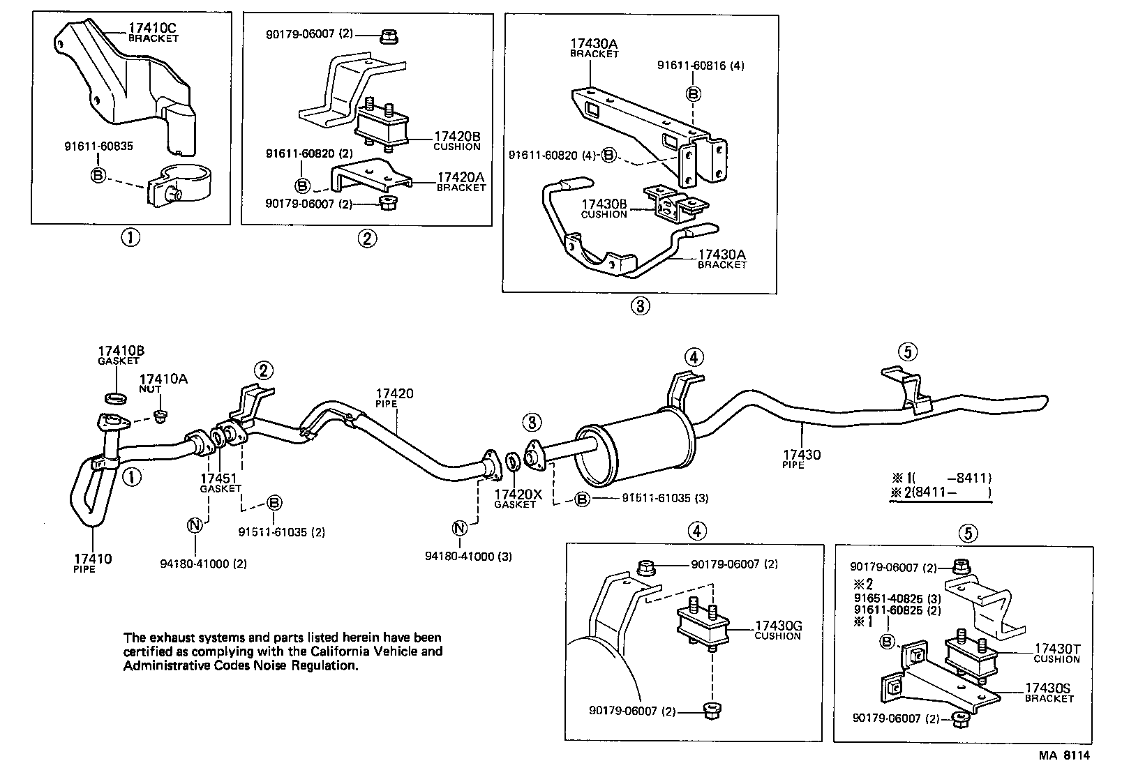 17430-56260 PIPE ASSY, EXHAUST, TAIL product image