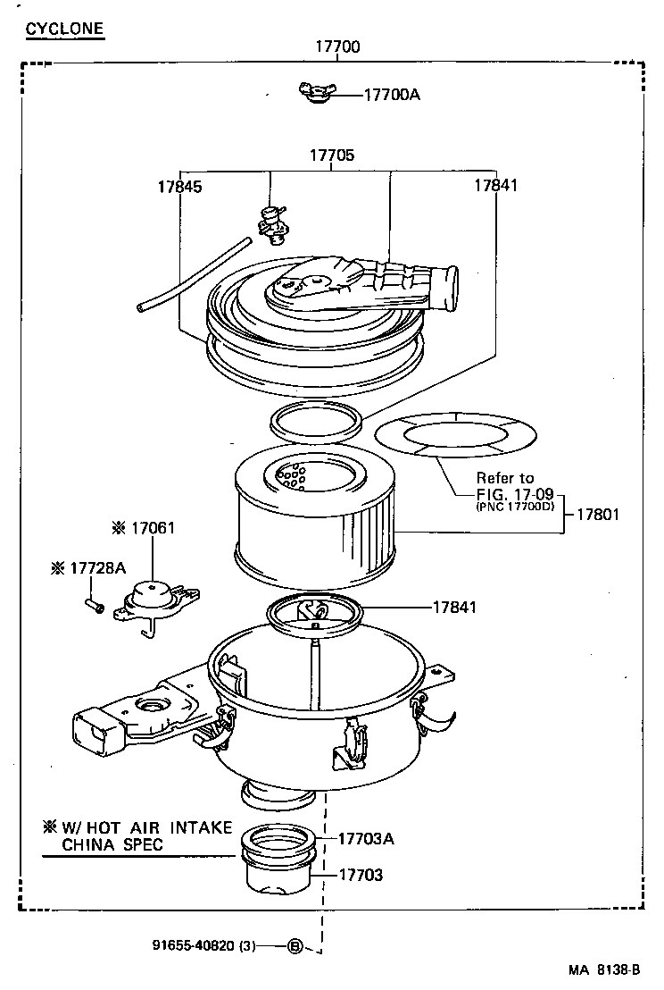 53208-90A00 DUCT, COOL AIR INTAKE, NO.2 product image