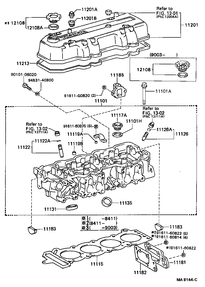 11101-35040 HEAD SUB-ASSY, CYLINDER product image