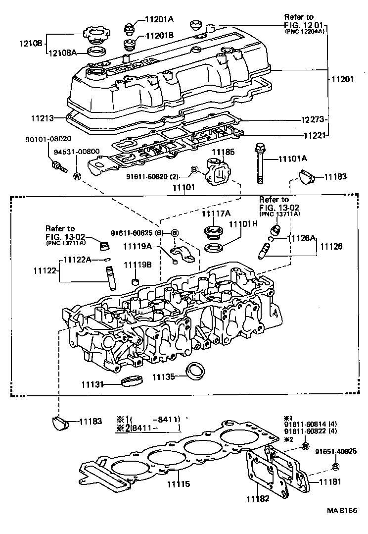 11101-54040 HEAD SUB-ASSY, CYLINDER product image