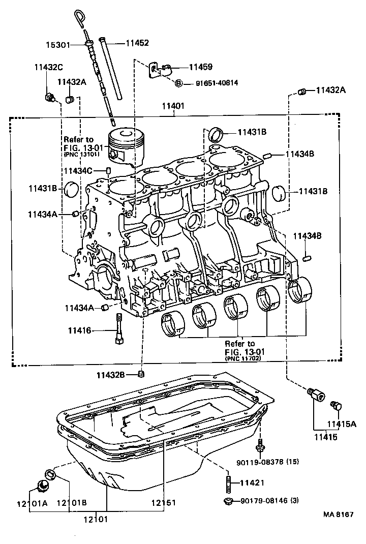 90116-08053 BOLT, STUD(FOR OIL FILTER) product image