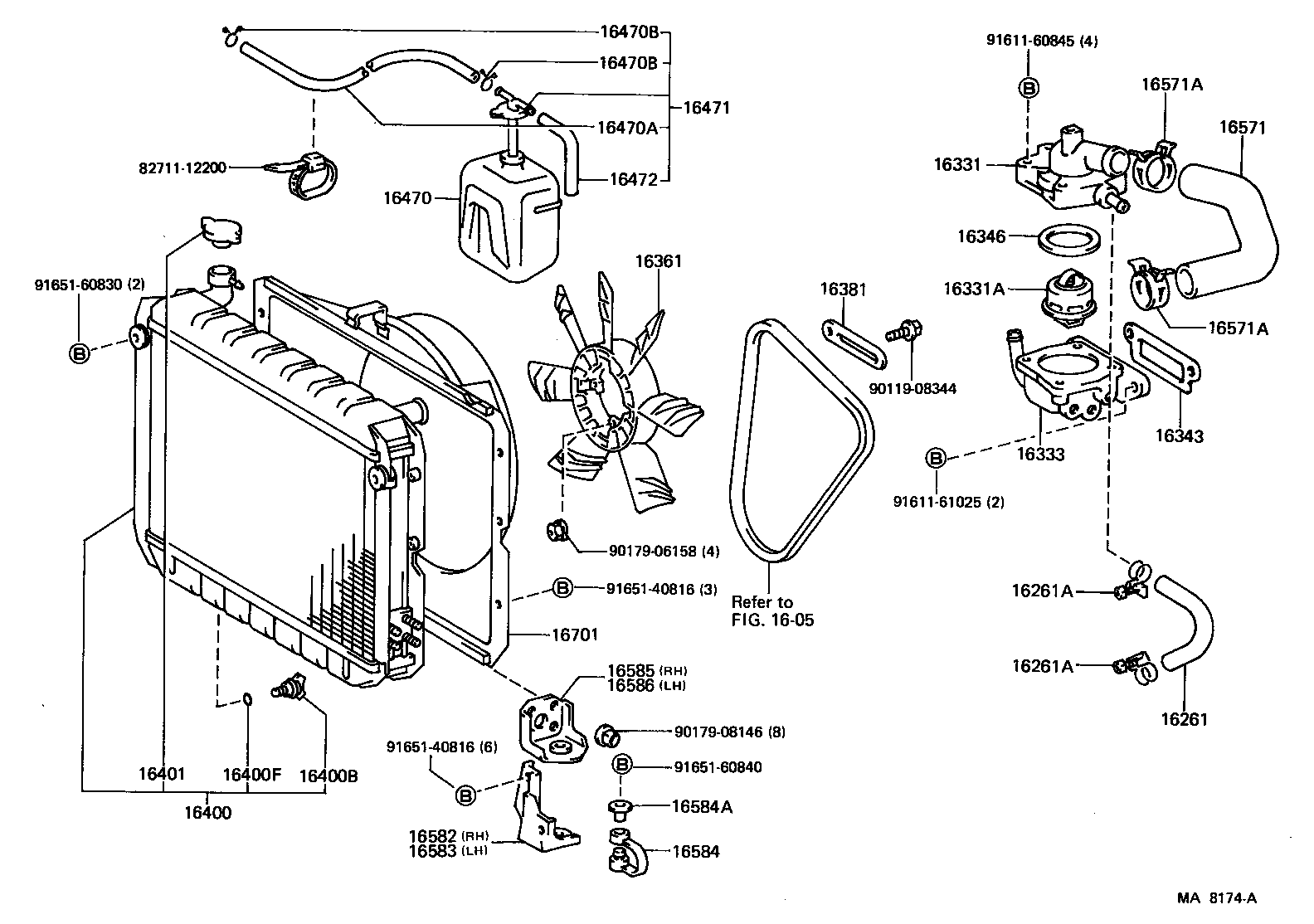 07042-81525 BAR, FAN BELT ADJUSTING product image