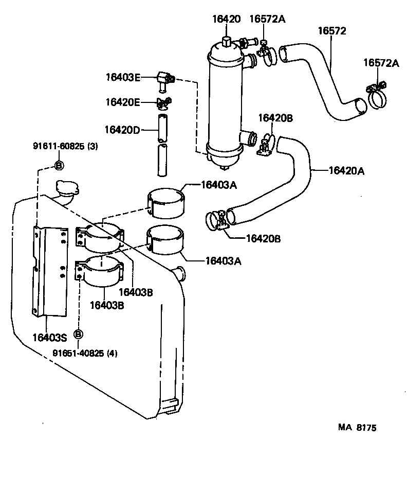 07042-81525 BAR, FAN BELT ADJUSTING product image