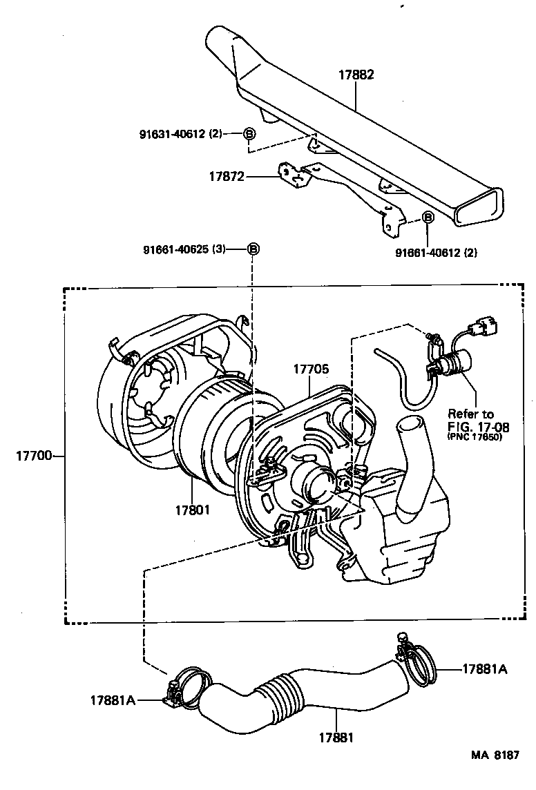 17700-16100 CLEANER ASSY, AIR product image