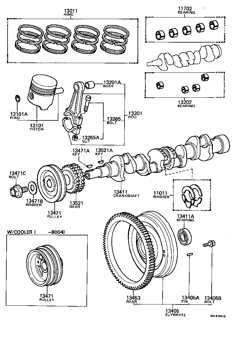 90105-10030 BOLT, FLYWHEEL SETTING product image