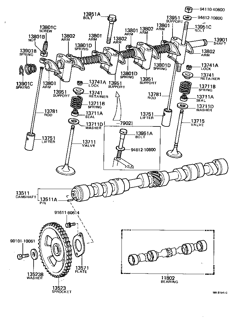 13501-24010 CAMSHAFT product image