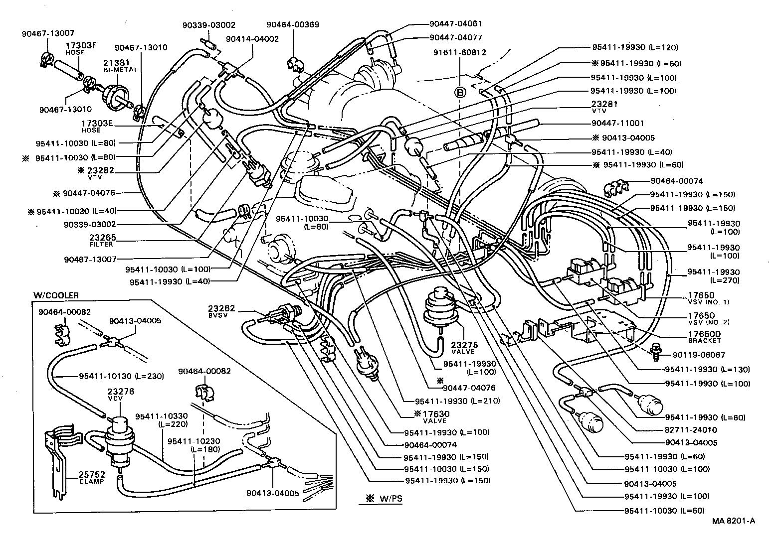 17430-61060 PIPE ASSY, EXHAUST, TAIL product image