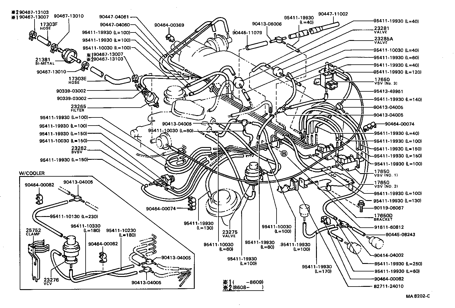17341-16020 HOSE, NO.1(FOR IDLE-UP) product image