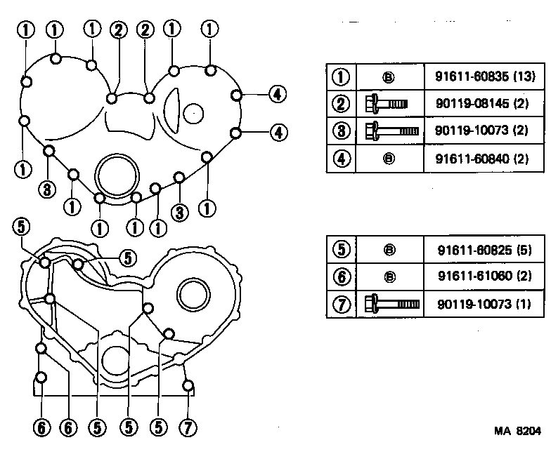 11301-56041 CASE SUB-ASSY, TIMING GEAR product image