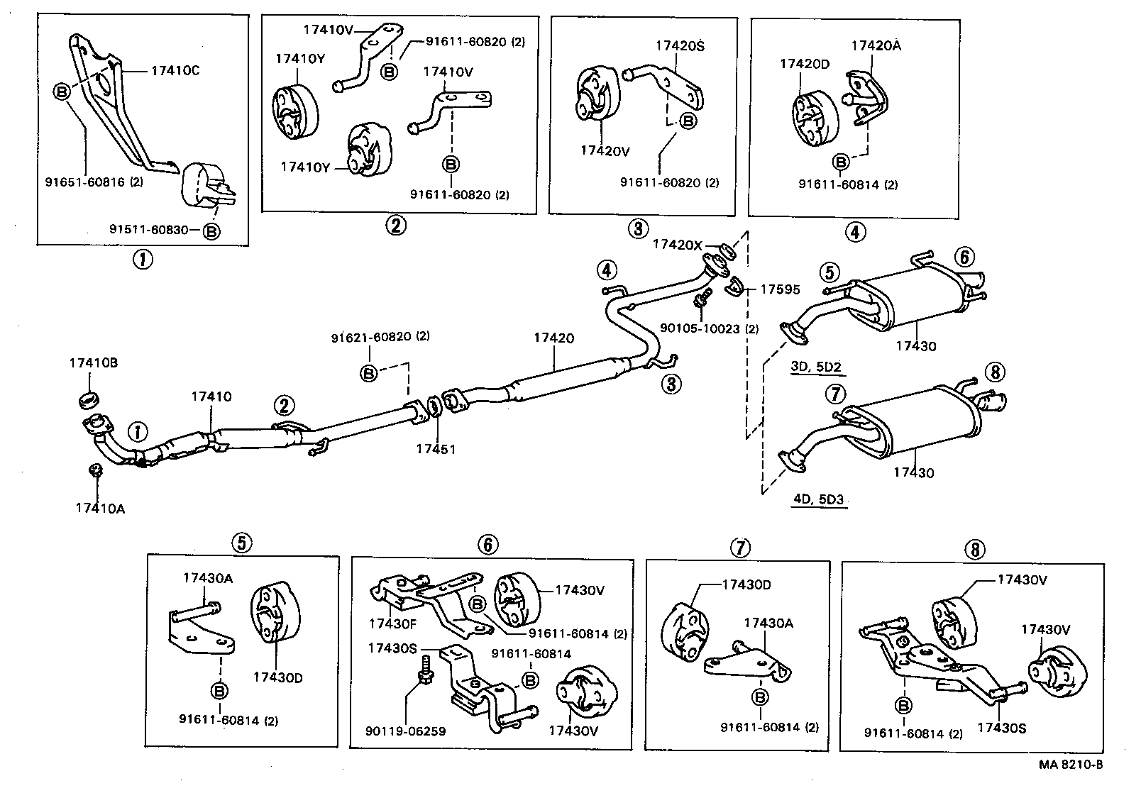 17430-15330 PIPE ASSY, EXHAUST, TAIL product image
