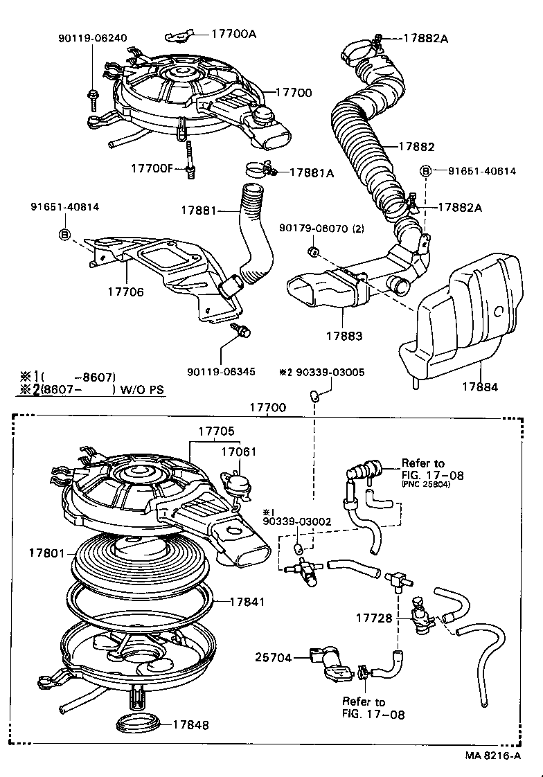 17705-16010 CAP SUB-ASSY, AIR CLEANER product image