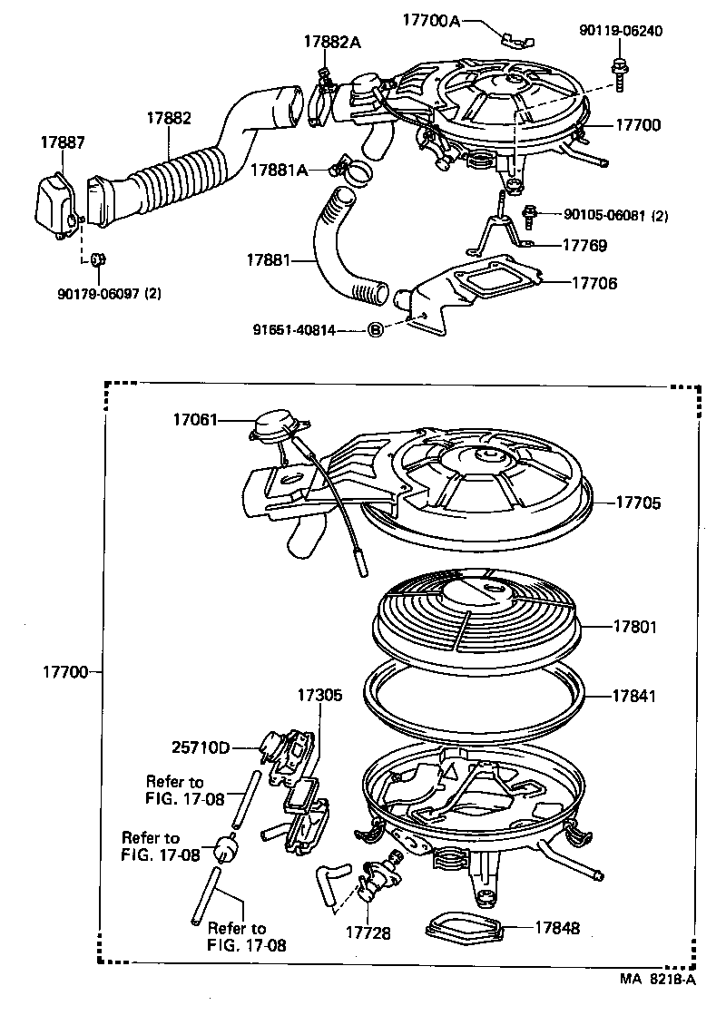 17700-15220 CLEANER ASSY, AIR product image
