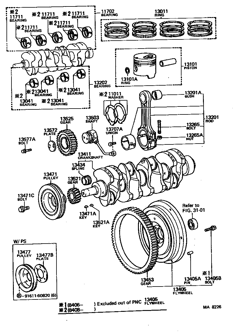 13401-60010 CRANKSHAFT product image