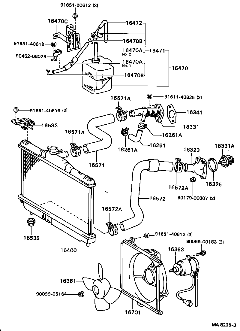 99553-10230 HOSE, WATER BY-PASS, NO.2 product image