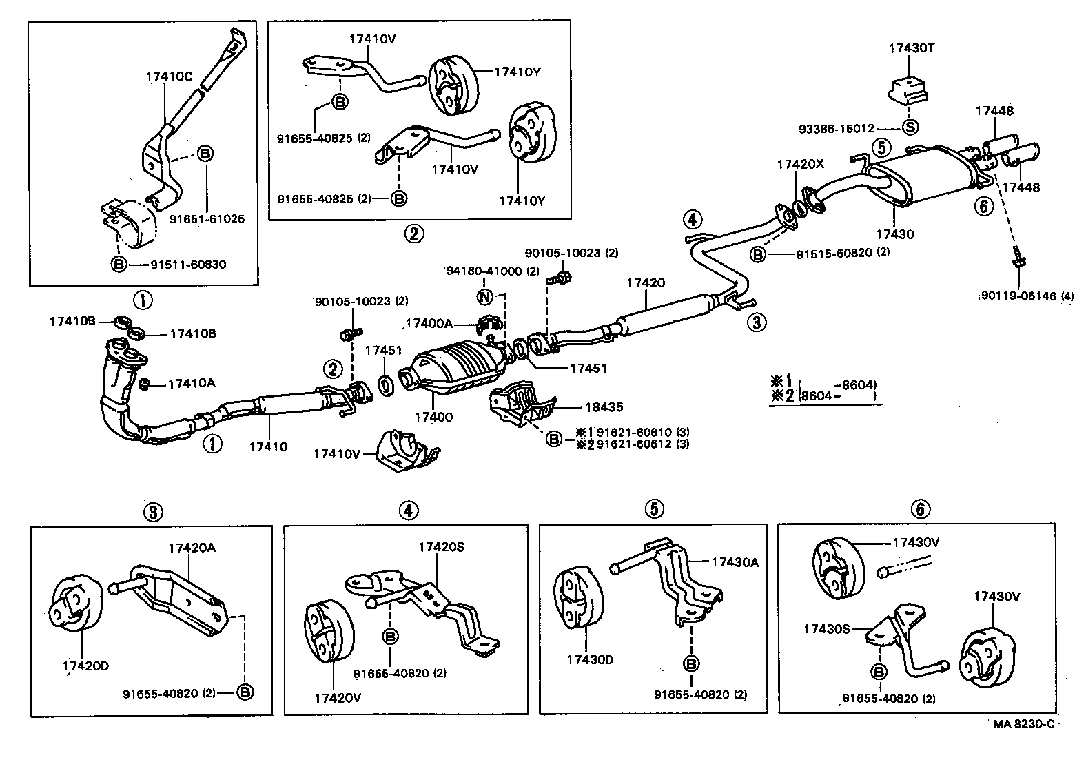 17430-63050 PIPE ASSY, EXHAUST, TAIL product image