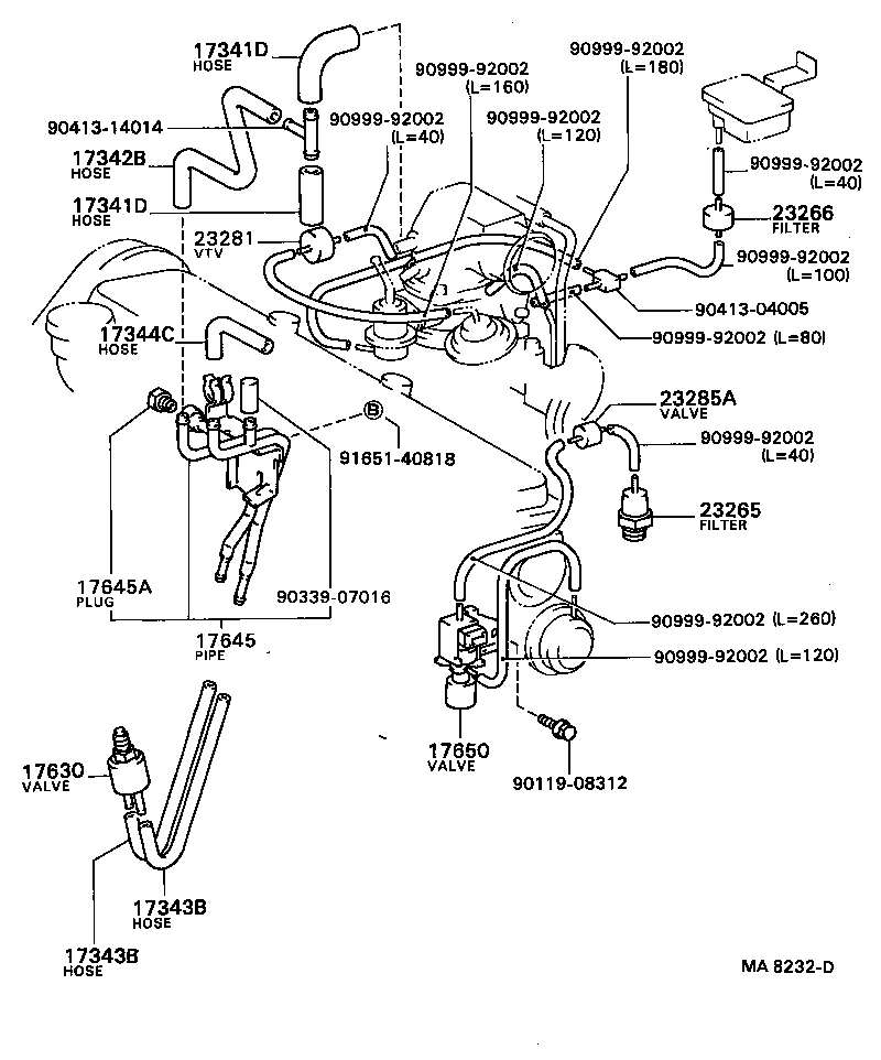 17360-63040 TUBE ASSY, AIR product image