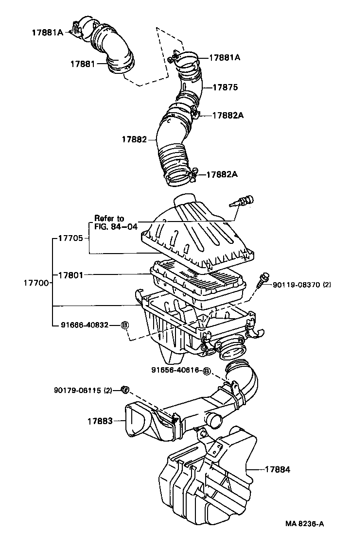 17700-63050 CLEANER ASSY, AIR product image