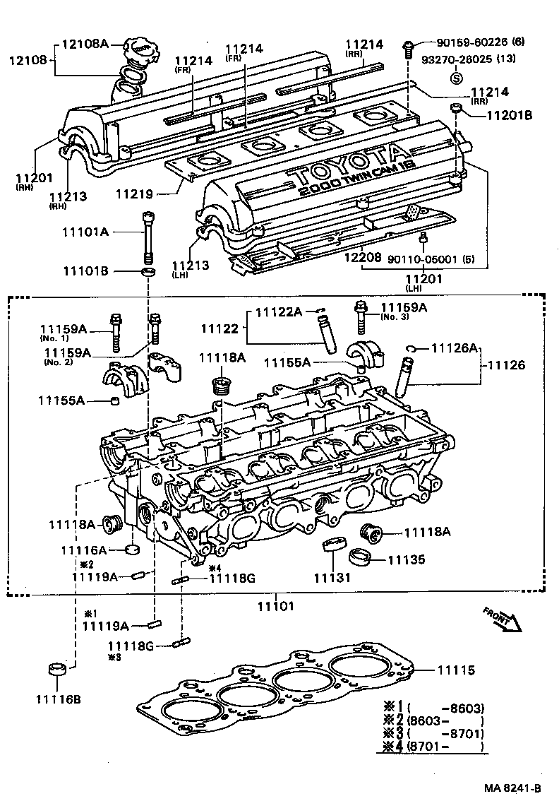 Toyota 11214-74010 GASKET, CYLINDER HEAD COVER