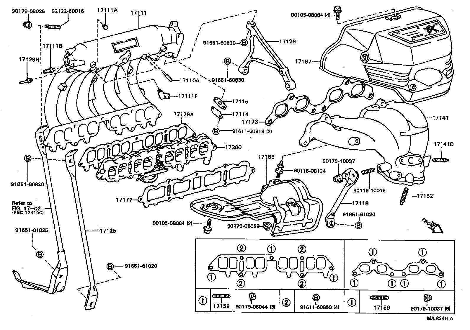 17111-63031 MANIFOLD, INTAKE product image