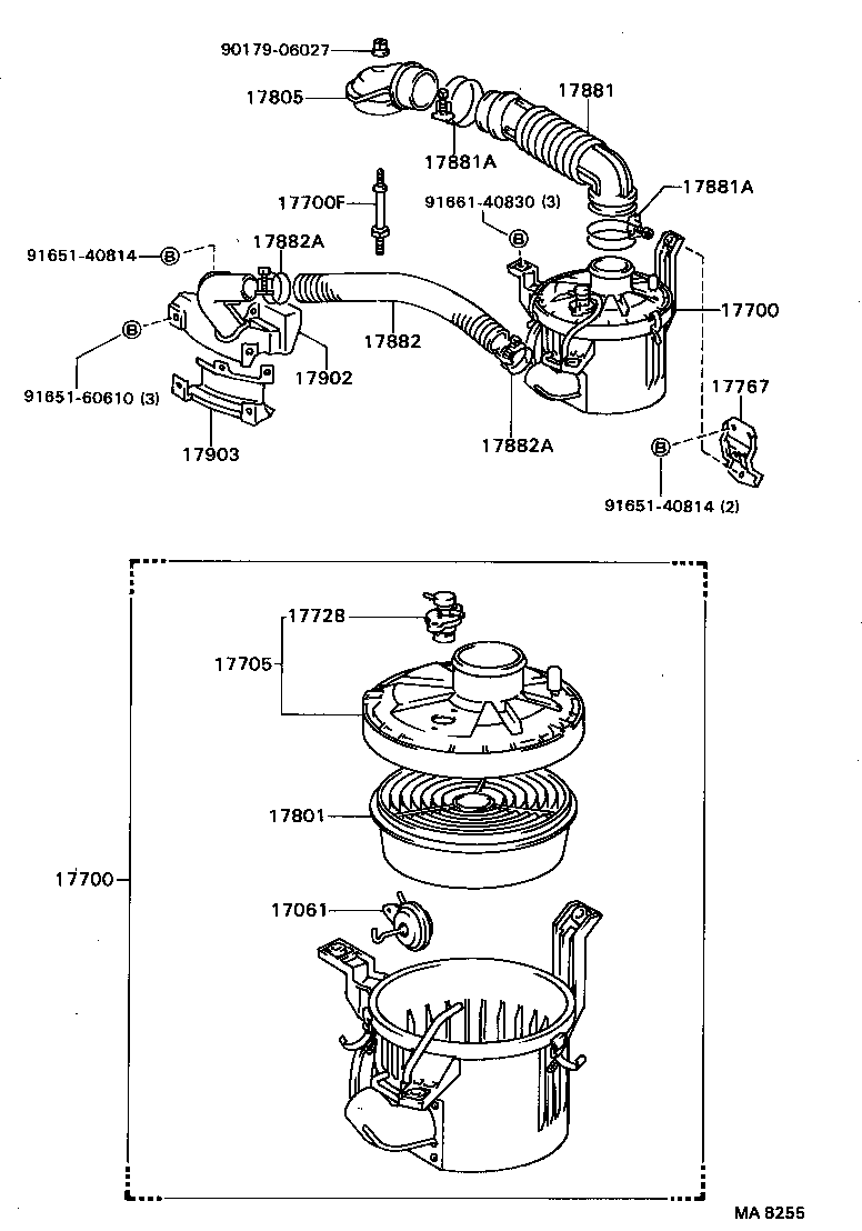 17700-64150 CLEANER ASSY, AIR product image