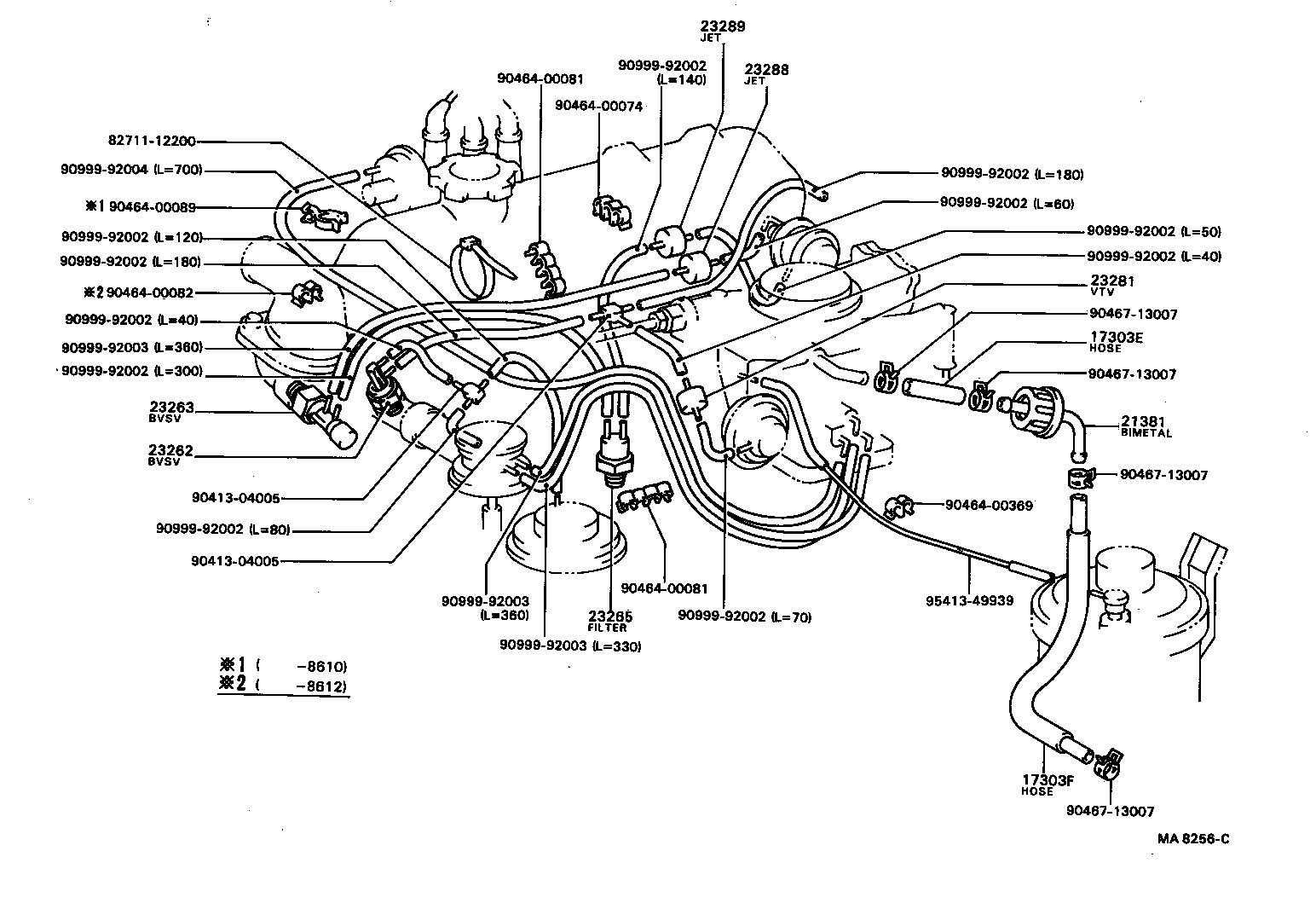 88690-87021 VALVE ASSY, VACUUM SWITCHING product image