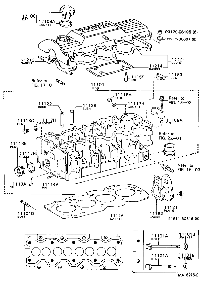 11115-13041 GASKET, CYLINDER HEAD product image
