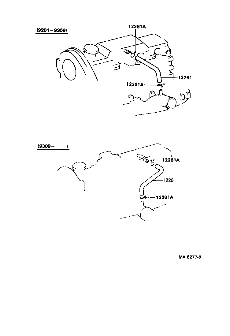 12261-64150 HOSE, VENTILATION product image