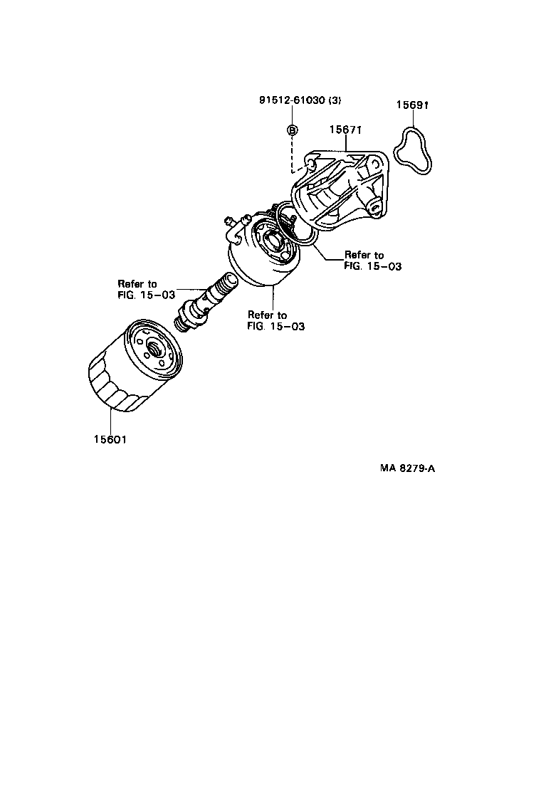 15677-64120 BRACKET, OIL FILTER product image