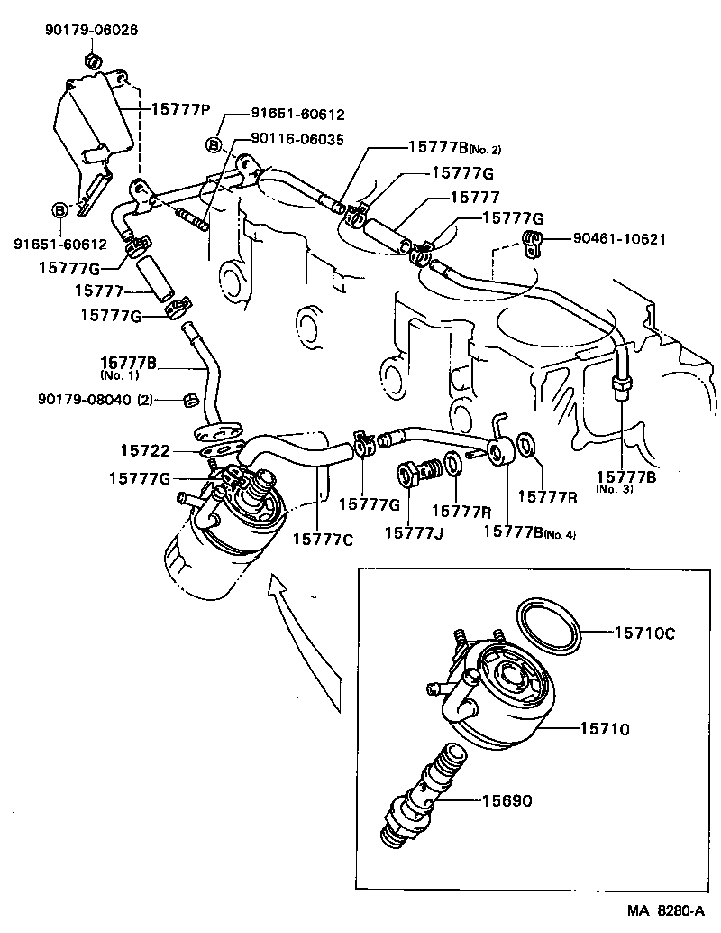 15785-64010 GASKET, OIL COOLER product image